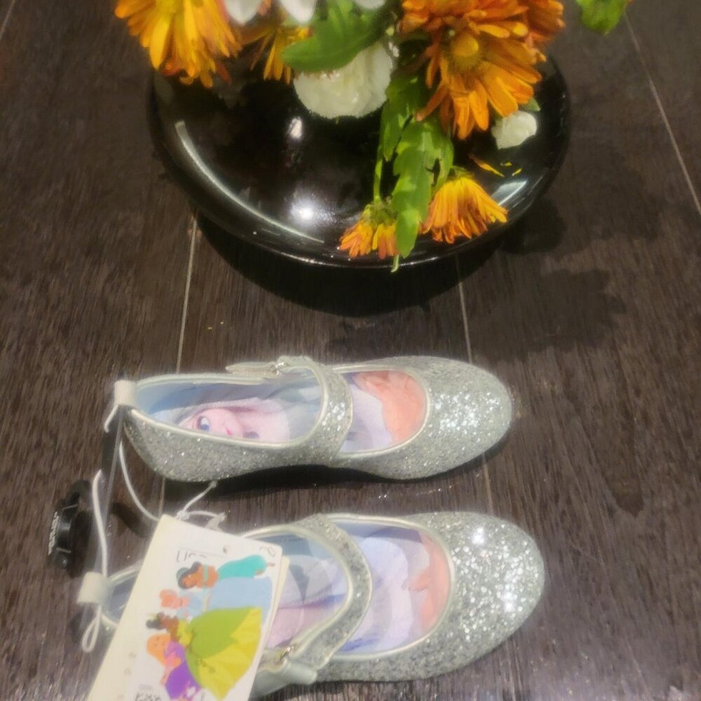 Elsa Silver Sequin Heels